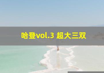 哈登vol.3 超大三双